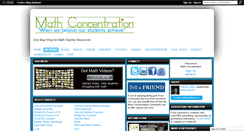 Desktop Screenshot of mathconcentration.com