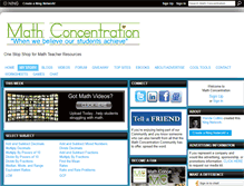 Tablet Screenshot of mathconcentration.com